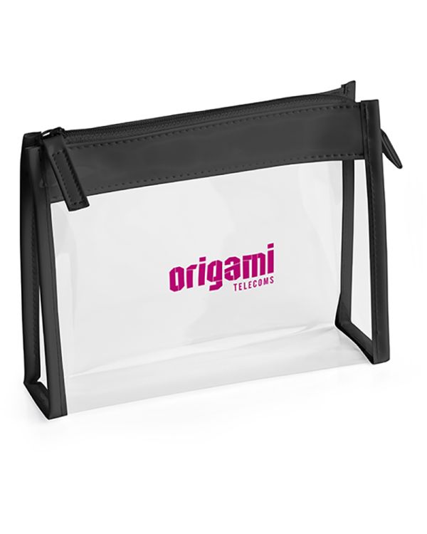 Clear PVC Bag With Black Trim And Zipper