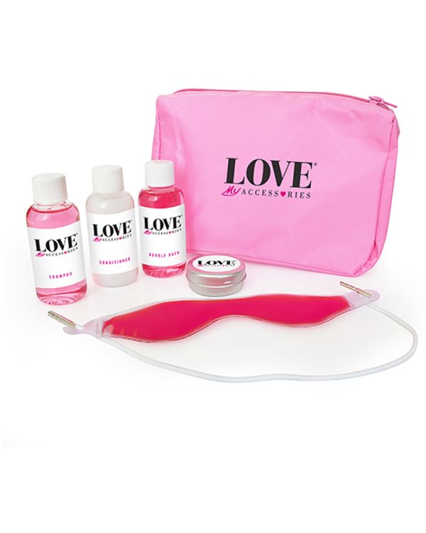 6pc Pink Pamper Kit In A Pink Bag