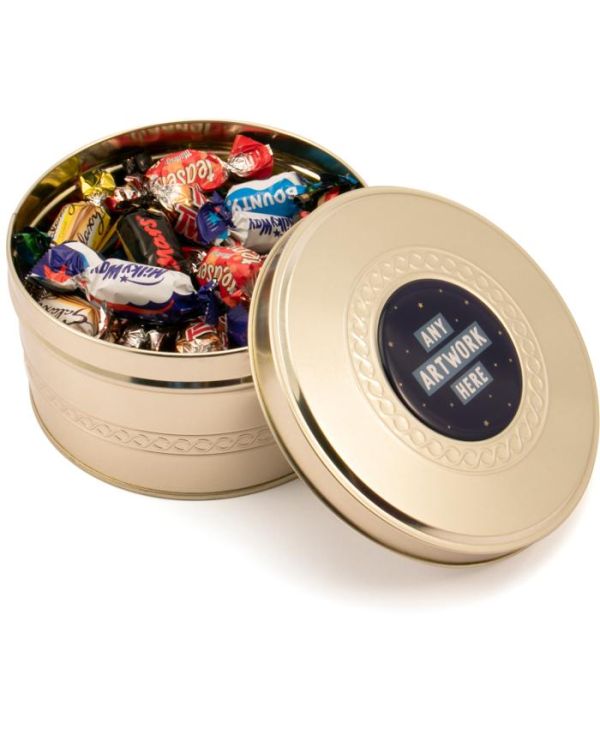 Winter Collection – Gold Treat Tin - Celebrations