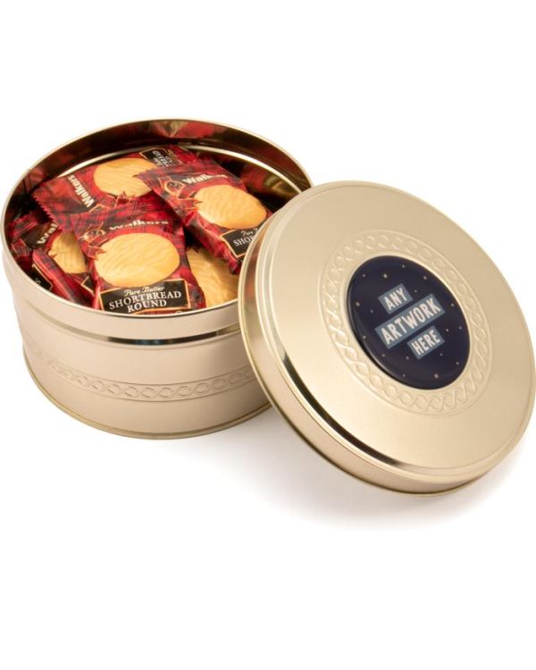 Winter Collection – Gold Treat Tin - Mini Shortbread Biscuits