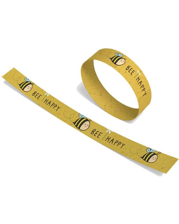 Seeded Paper Wristbands