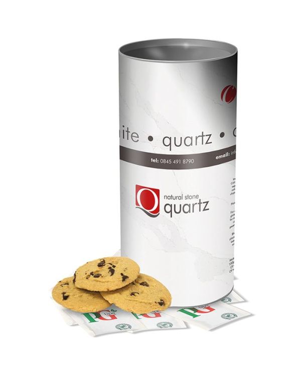 Any 200G Biscuit Filling With 6 Tea Bags In A Personalised Tin 200G