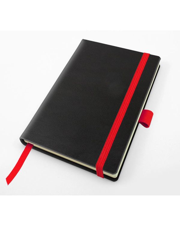 Recycled Como Pocket Casebound Notebook With Elastic Strap & Pen Loop