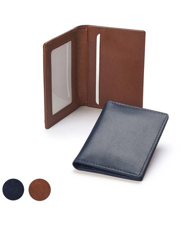 Sandringham Nappa Leather Luxury Leather Card Case With Window Pocket 