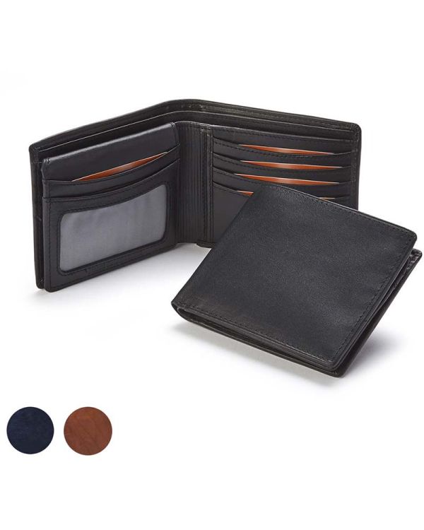 Sandringham Nappa Leather Deluxe Billfold Wallet 