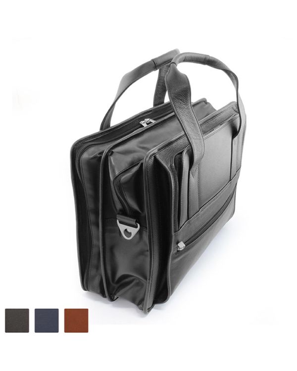Sandringham Nappa Leather Carry On Flight Bag In Black 
