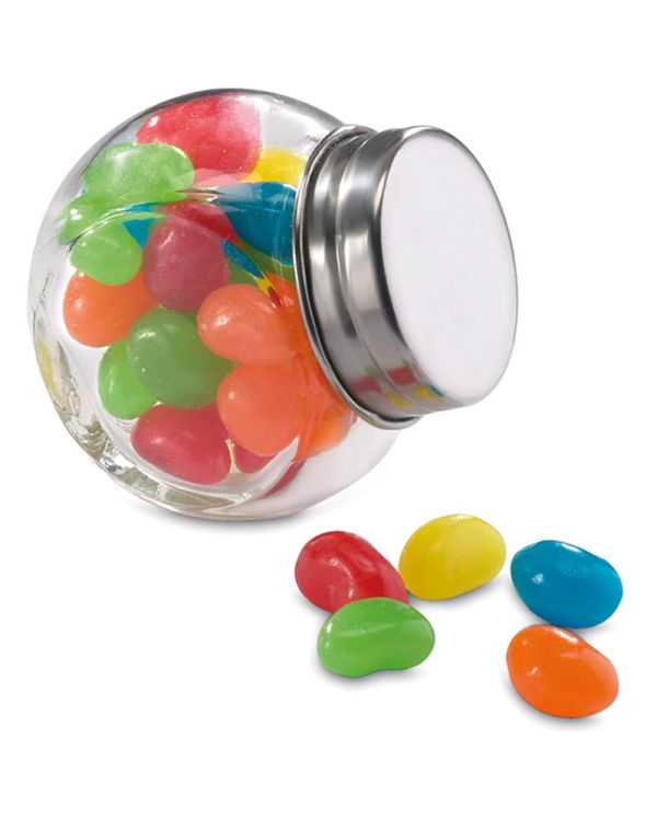 "Beandy" Glass Jar With Jelly Beans