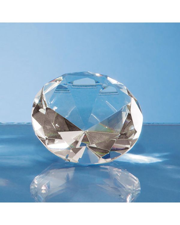 6cm Optical Crystal Clear Diamond Paperweight