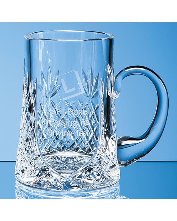 0.3ltr Lead Crystal Panel Tankard