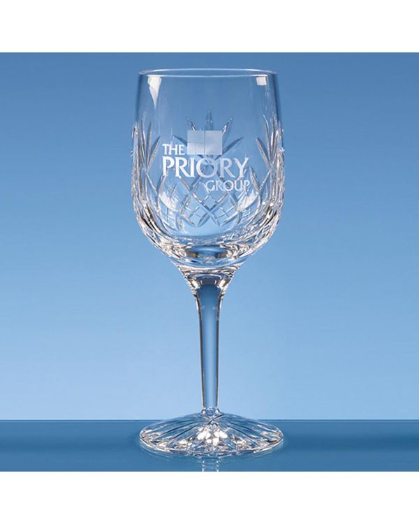 280ml Blenheim Lead Crystal Panel Goblet