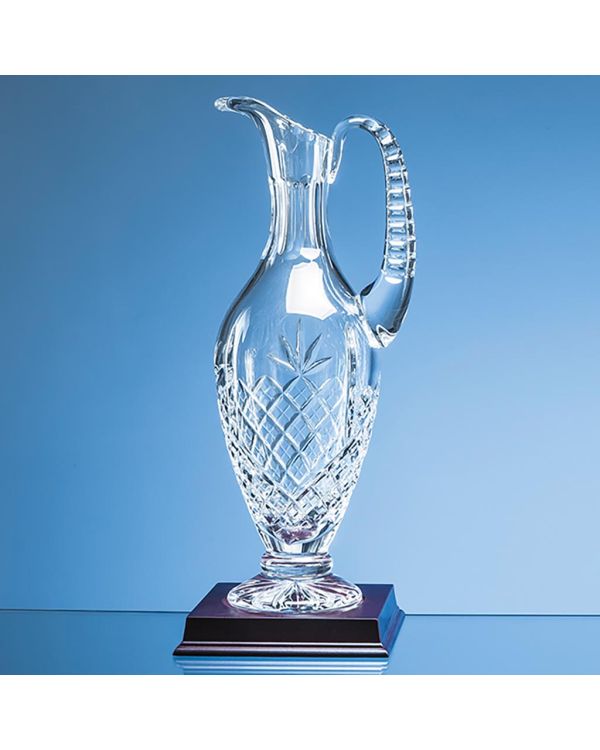 36cm Lead Crystal Panelled Claret Jug