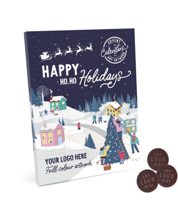 Advent Calendars – Maxi Advent Calendar - Vegan Dark Chocolate - 3D Branding