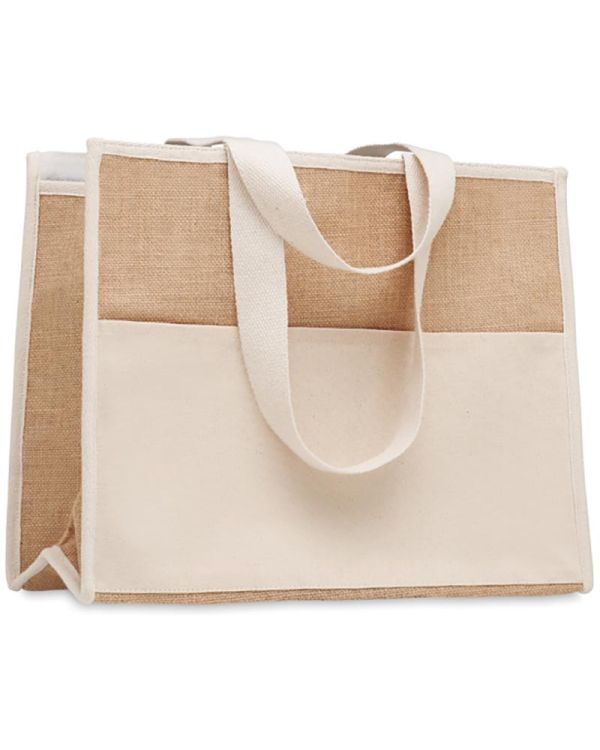 Campo De Geli Jute And Canvas Cooler Bag