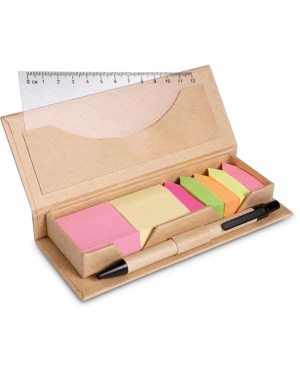 Stibox Desk Set In Brown Paper Box