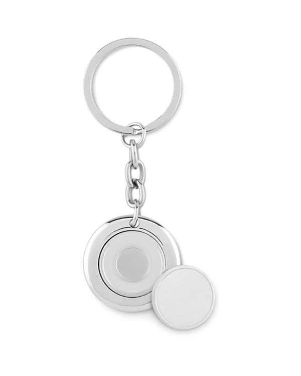 Flat Ring Keyring With Token