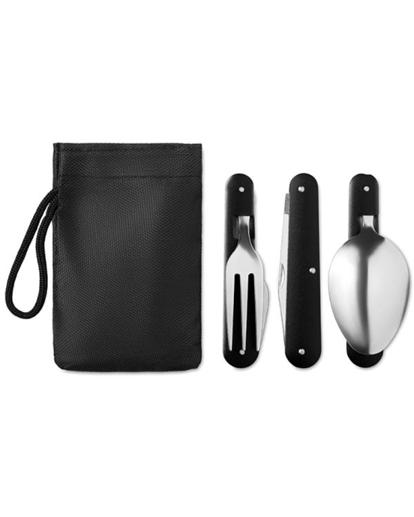 3 Service Camping SS Cutlery Set
