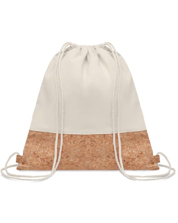 Illa Drawstring Bag With Cork Details
