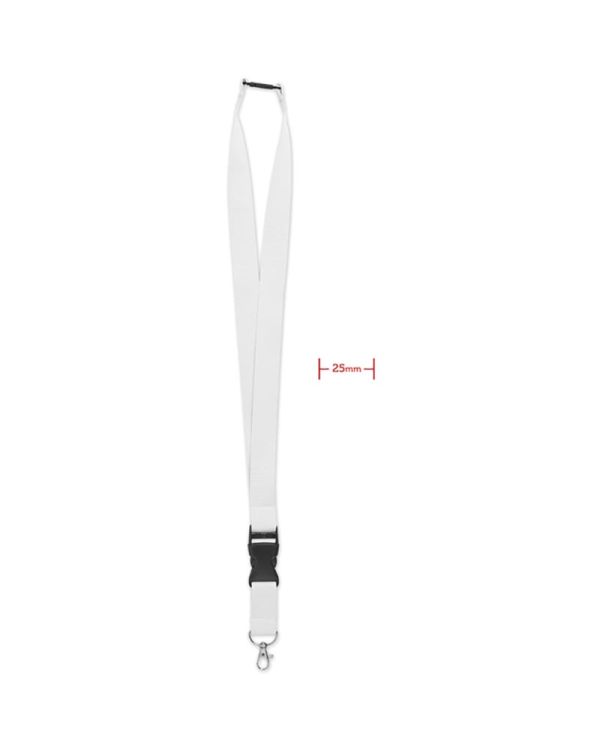 Wide Lany Lanyard With Metal Hook 25Mm