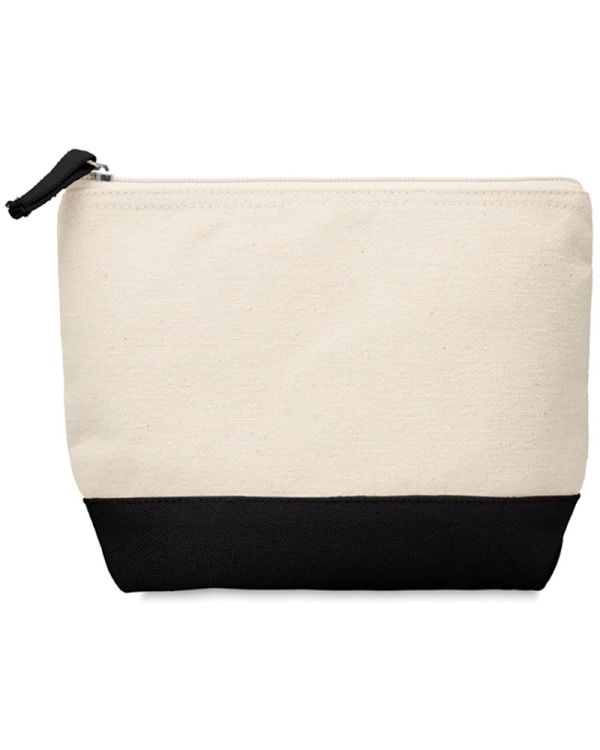 Kleuren Bicolour Cotton Cosmetic Bag