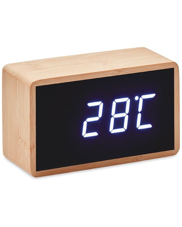 Miri Clock LED Alarm Clock Bamboo Casing