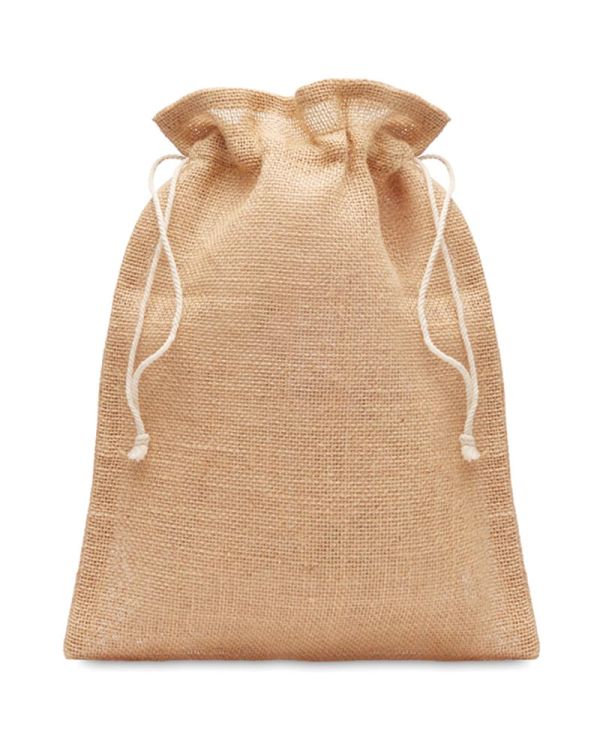Jute Small Jute Gift Bag 14 X 22 cm