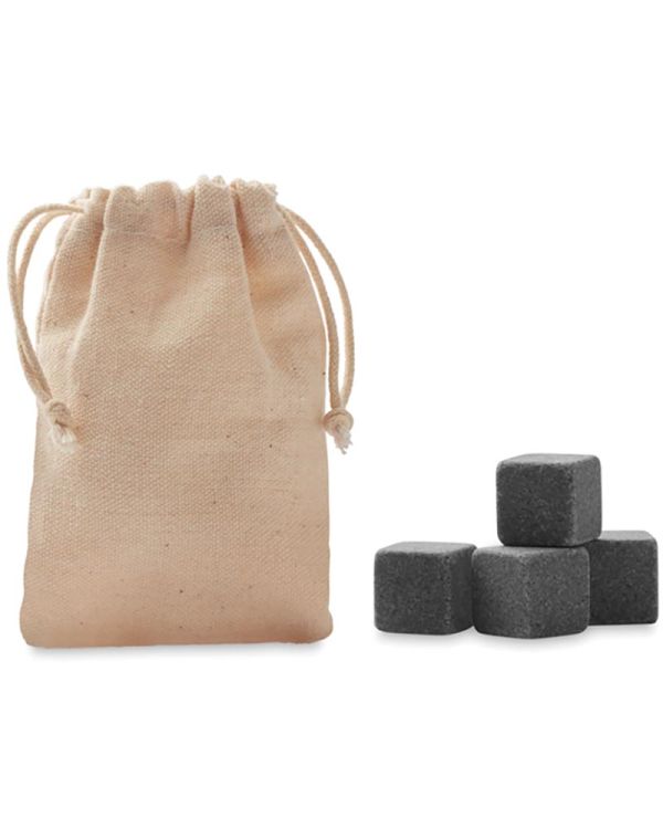 Rocks 4 Stone Ice Cubes In Pouch