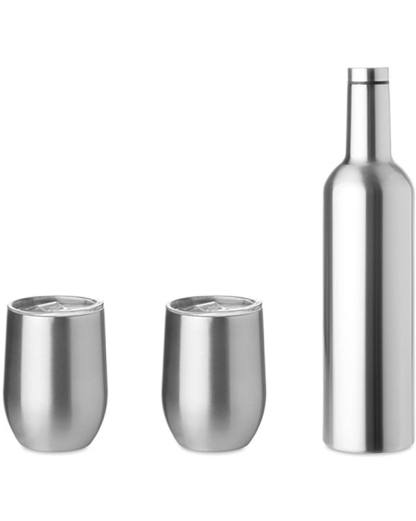 Chin Set Double Walled Bottle & Mug Set