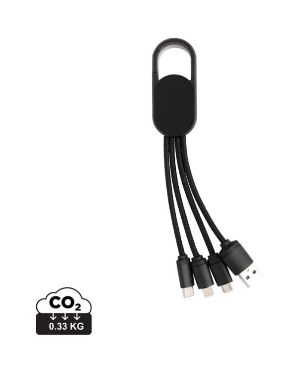 4-In-1 Cable With Carabiner Clip