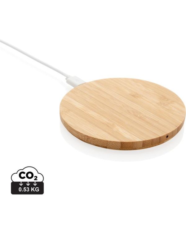 Bamboo 5W Round Wireless Charger