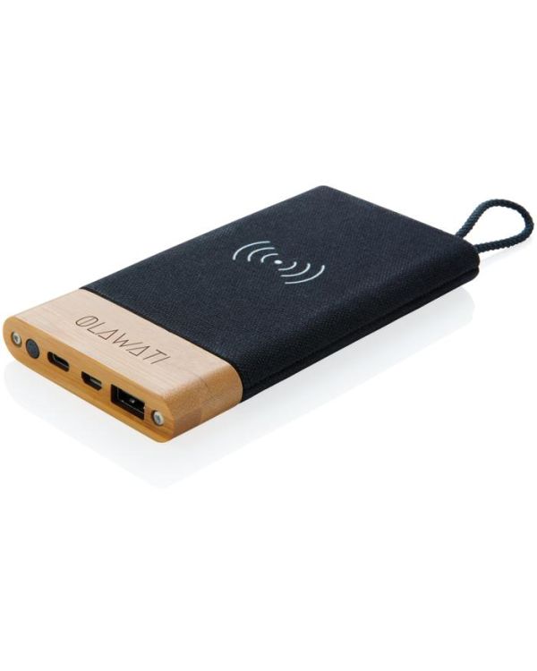 5,000 mAh Bamboo X Wireless Charging Powerbank