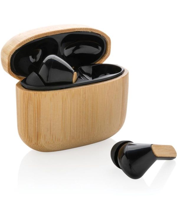 RCS Recycled Plastic & Bamboo TWS Earbuds