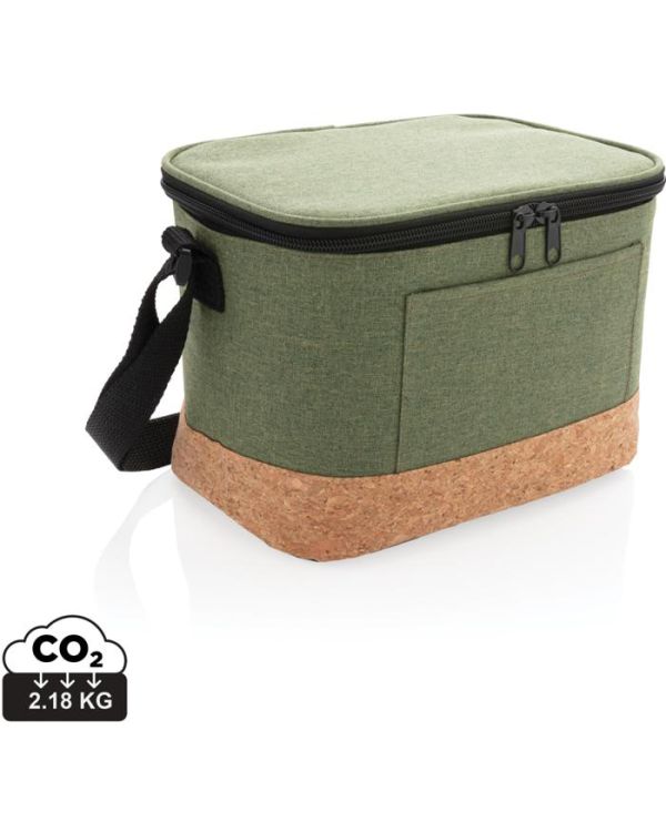 Two Tone Cooler Bag With Cork Detail