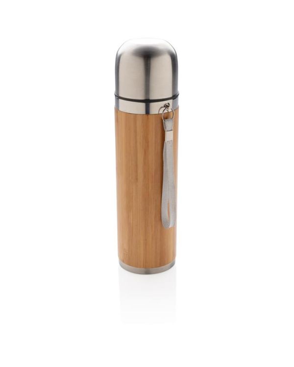 Bamboo Vacuum Travel Flask