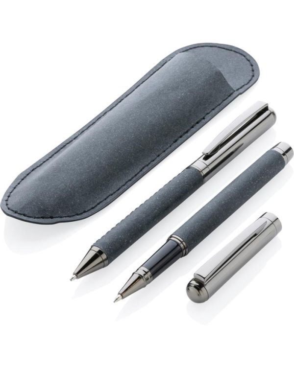 Recycled Leather Pen Set