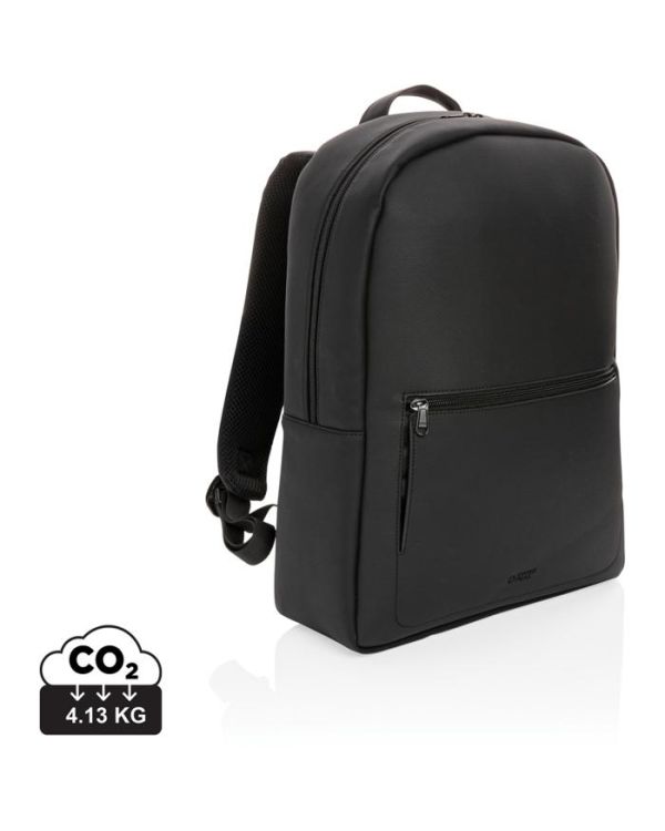Swiss Peak Deluxe Vegan Leather Laptop Backpack PVC Free