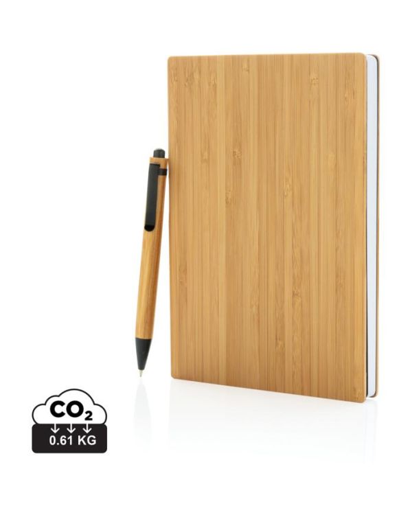 A5 Bamboo Notebook & Pen Set