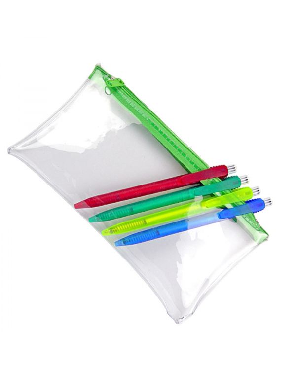 PVC Pencil Case - Available in 6 stock colours