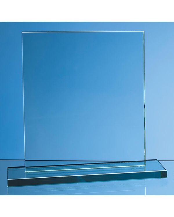 20cm x 17.5cm x 12mm Jade Glass Rectangle Award