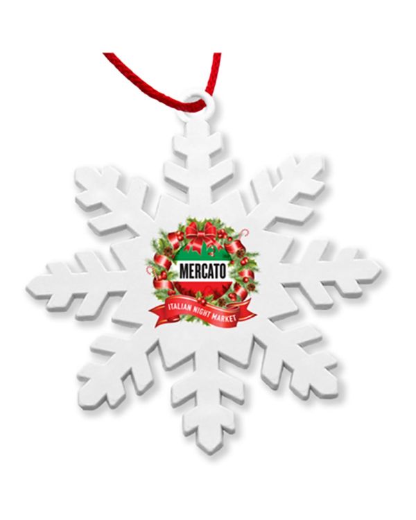Recycled Snowflake Christmas Tree Decoration