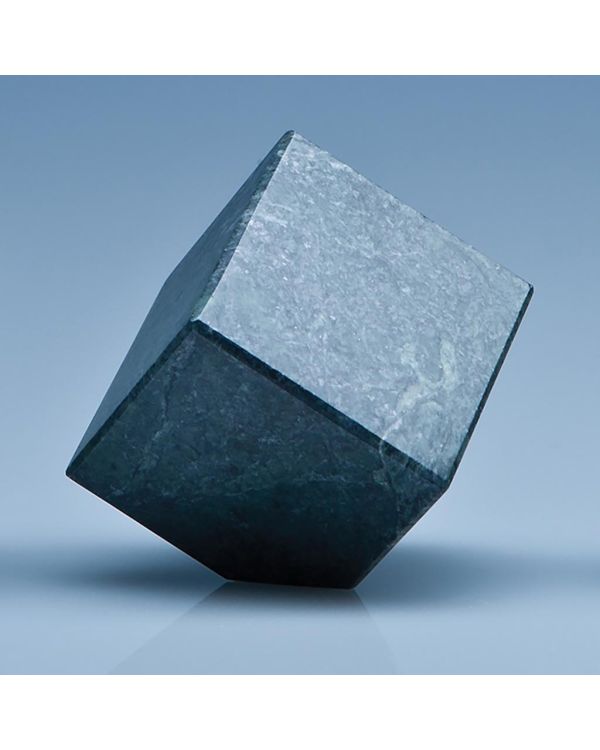 6cm Green Marble Bevel Edged Cube