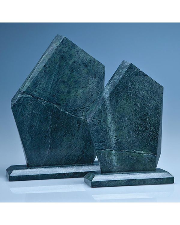 20cm Green Marble Facetted Ice Peak Award