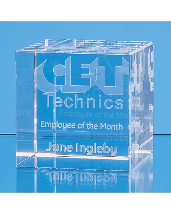 6cm x 6cm Optical Crystal Cube