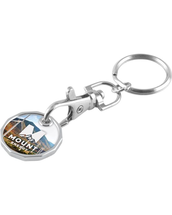 Trolley Coin Keychain (Full Colour Print) - Unlaminated
