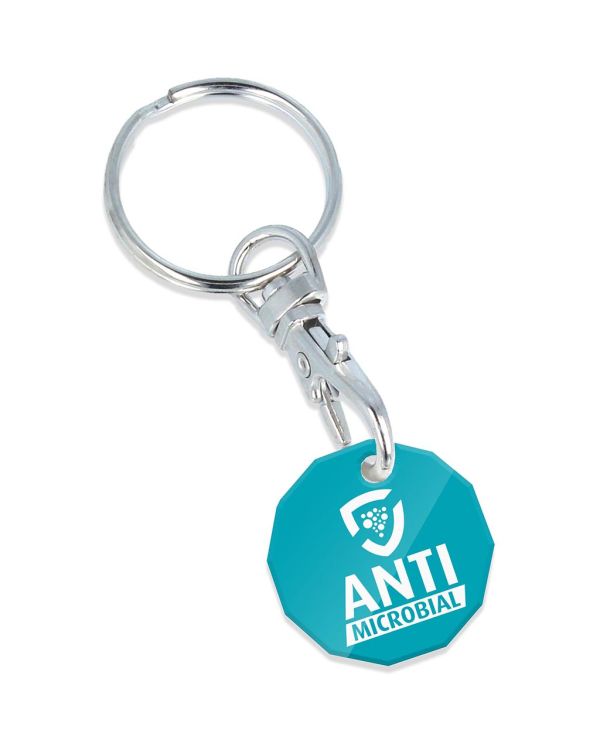 AntiMicrobial Trolley Coin Keyring