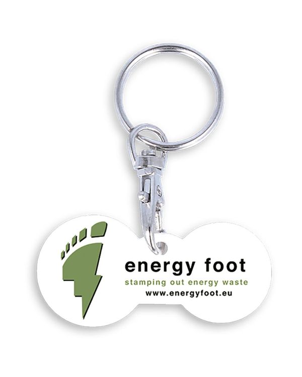 Recycled Multi Euro Trolley Stick Keyring
