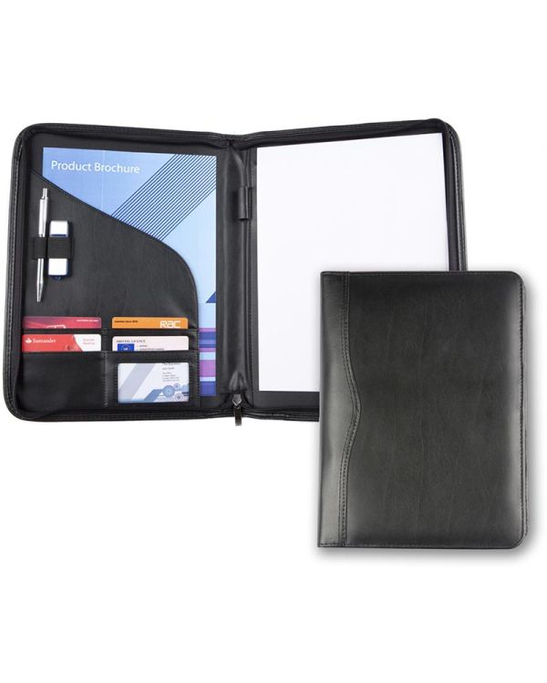 Balmoral Leather A4 Zipped Conference Folder