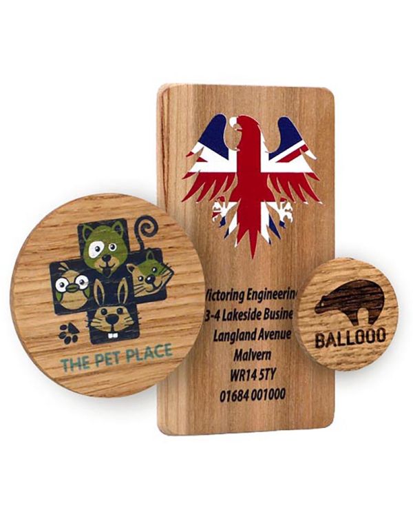 Real Wood Fridge Magnet With Full Colour Print