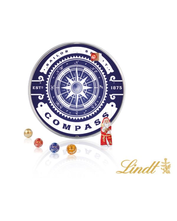 Round advent calendar Lindt