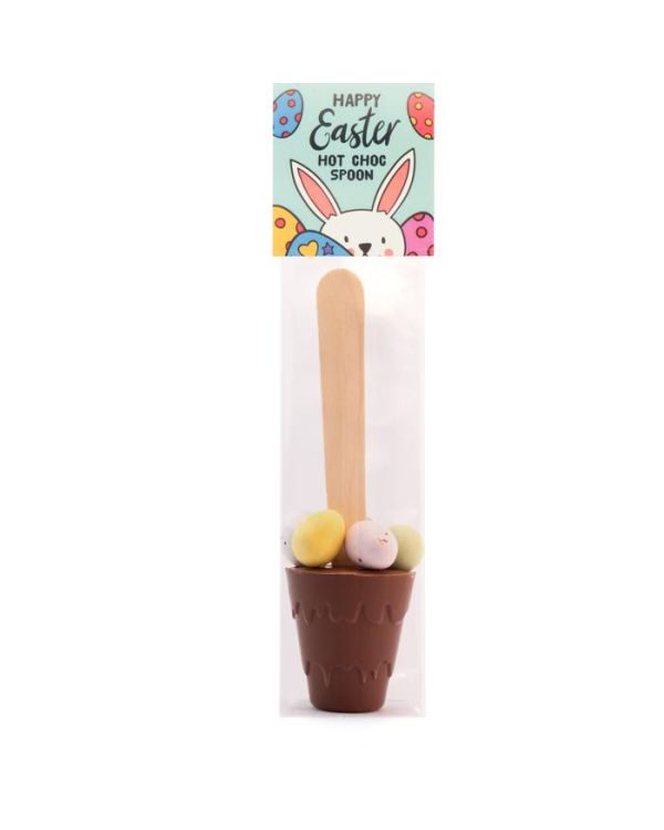 Easter – Info Card - Hot Choc Spoon with Speckled Eggs