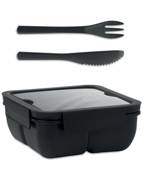 "Saturday" Lunch Box With Cutlery 600ml